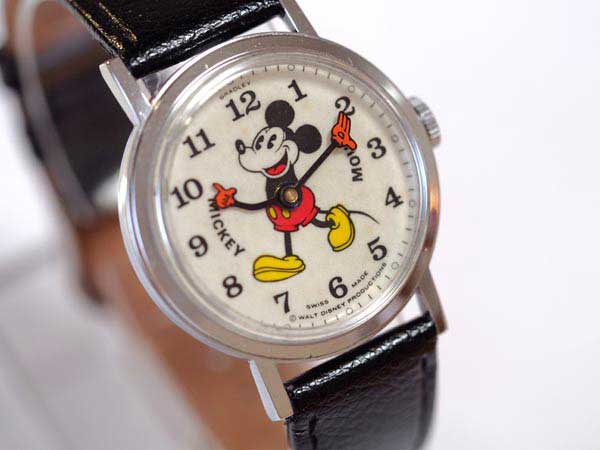 ブラッドレイ ミッキーマウス 機械式手巻き時計 ディズニー パイアイ BRADLEY