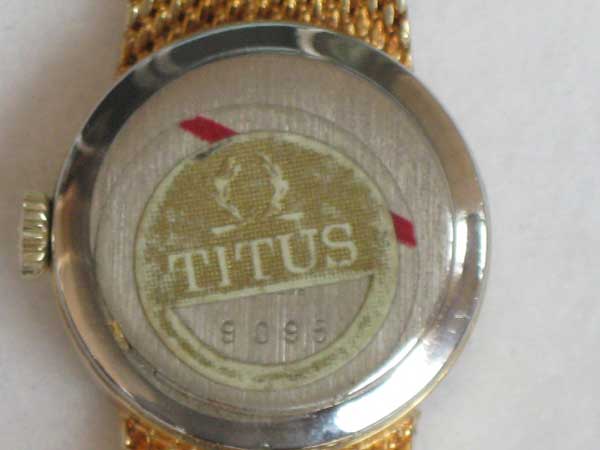 タイタス レディース 17石 手巻き スイス製 ゴールド SOLVIL&TITUS