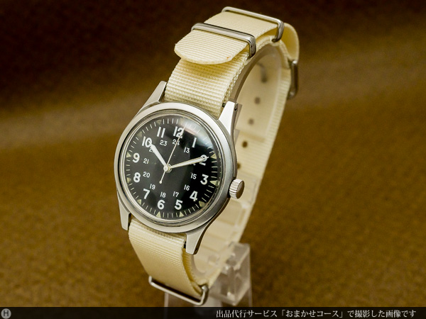 ベンラス 1965年 ベトナム戦争 米軍官給品 アメリカ軍用時計 MIL-W-3818B 3色NATOベルト付き 精悍なメンズモデル