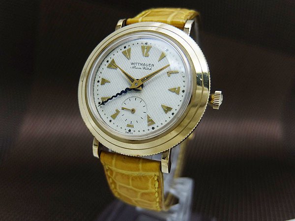 ウィットナー アラームウオッチ  Ref.1216 Cal.10WA 10K GOLD FILLED/SS デザインダイヤル サーペント針 ヴィンテージ 手巻き WITTNAUER Alarm Watch [代行おまかせコース]