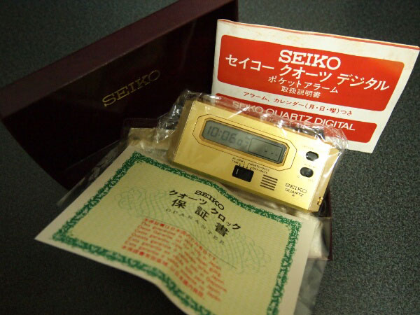 セイコー SEIKO デジタル ポケットアラーム 取り扱い説明書・保証書付属