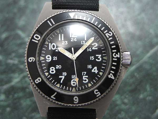 ベンラス BENRUS 軍用時計 タイプ2 クラスA U.S.Navy ブラックダイヤル 自動巻き 付け替え用ナイロンバンド付属 | 時計の