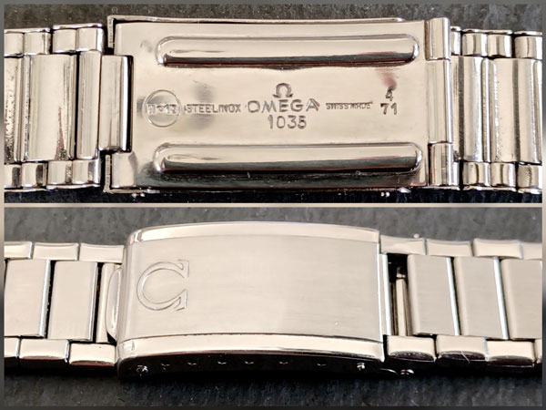 OMEGA オメガ SS3連セミエクステンションキャタピラブレス Ref.1035 No.13 (1971年-第4期製造) FF.571 19ミリ