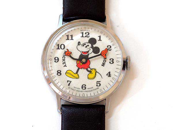 ミッキーマウス アンティーク手巻き時計 70年代 時計 腕時計(アナログ ...