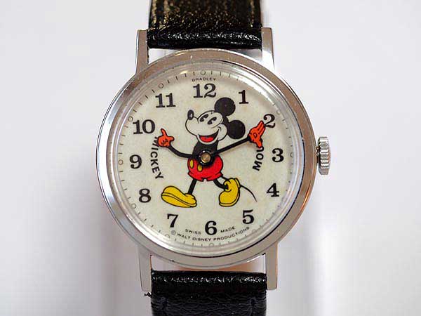 ブラッドレイ ミッキーマウス 機械式手巻き時計 ディズニー パイアイ BRADLEY
