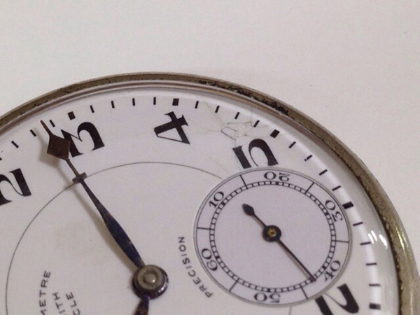 ゼニス ZENITH クロノメーター スモセコ プラチナ刻印 懐中時計 