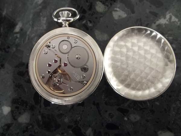 アエロウォッチ 純銀製 フルハンター 懐中時計