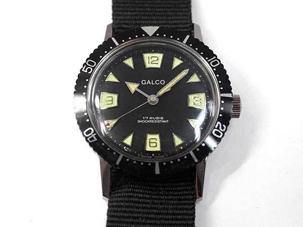 ギャルコ GALCO ダイバーズウォッチ 手巻き 5気圧防水