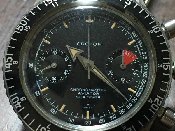 クロトン CROTON CHRONOMASTER AVIATOR SEA DIVER 2レジスタークロノグラフ