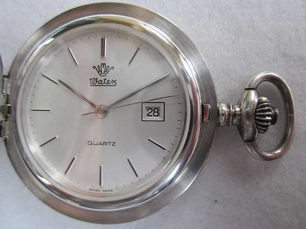 ワテックス Swiss Sterling Silver 925 懐中時計 - 腕時計(アナログ)