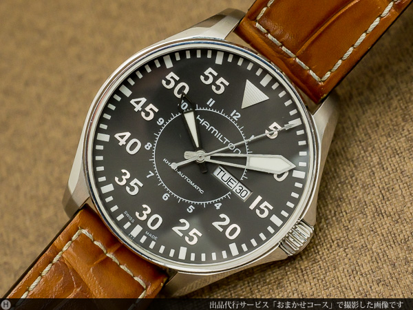 一番人気物 Hamilton ハミルトン カーキ パイロット 自動巻 - 腕時計 
