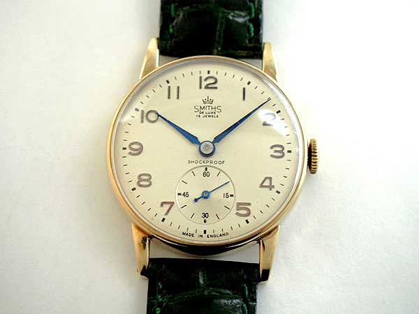 製造年代1962年Smiths ''De Luxe'' 9K スミス デラックス - 腕時計 ...