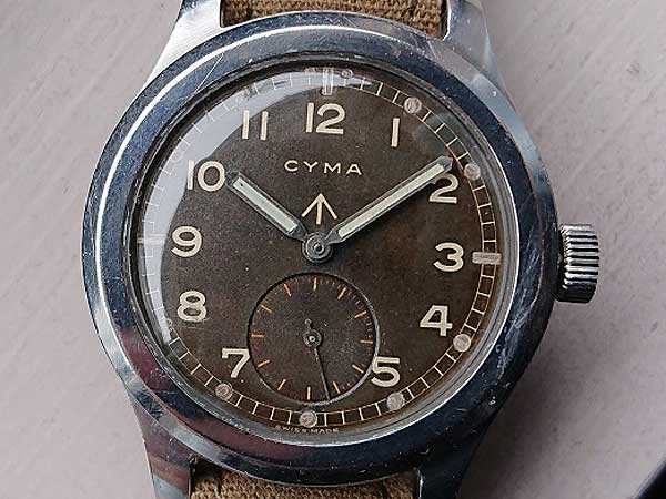 シーマ CYMA W.W.W. イギリス陸軍 第二次世界大戦 軍用時計 ブラウン