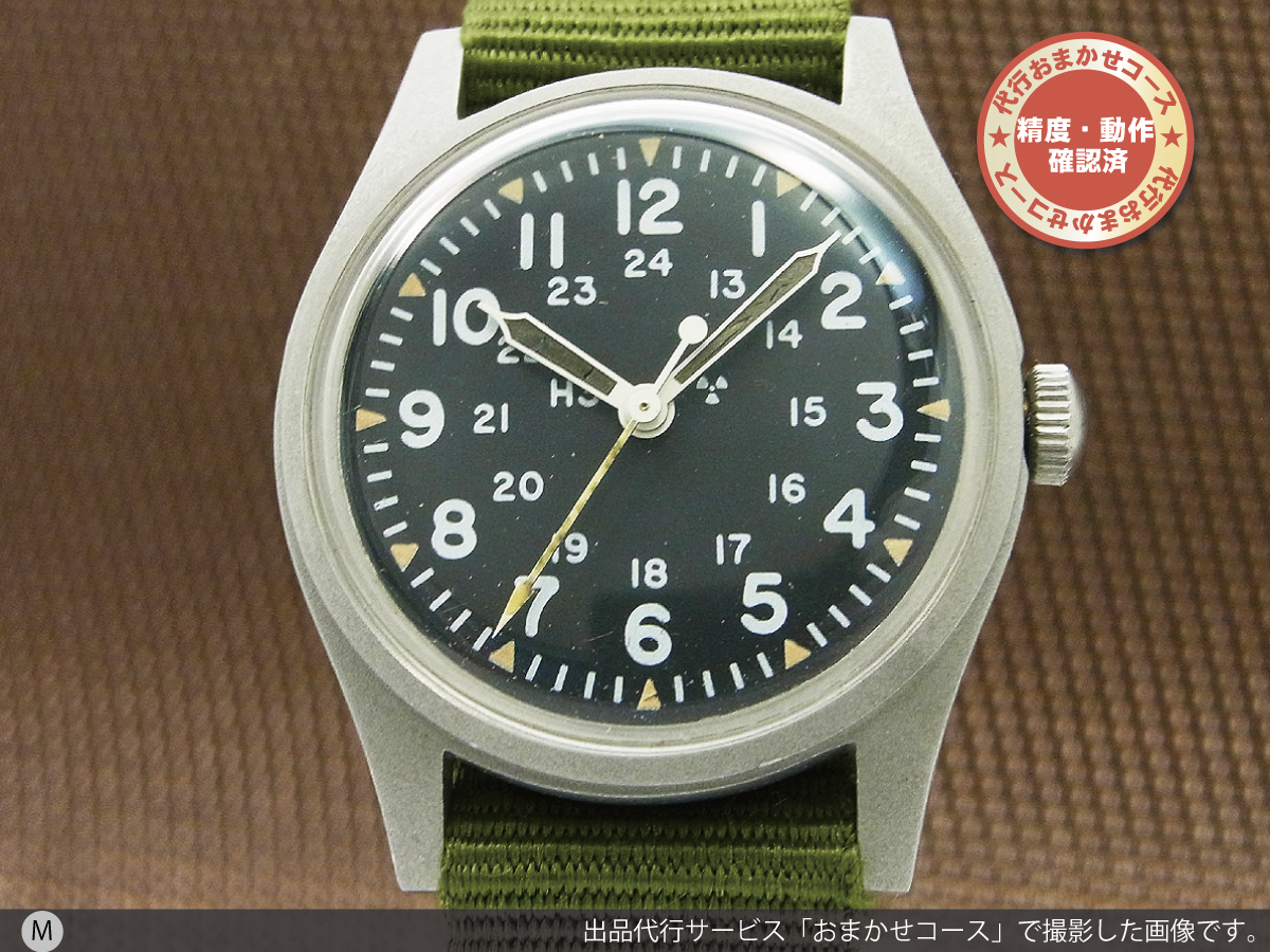 ハミルトン アメリカ軍用時計 MIL-W-46374B 米軍官給品 H3表記 ...