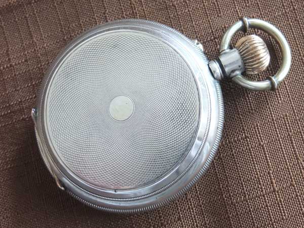 1900年頃製造 手巻き ダボ押し 銀製 懐中時計
