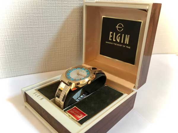 エルジン Elgin スイス製 70年代 手巻き式 ビンテージウォッチ 当時の 