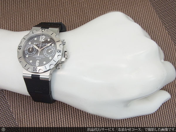 ブルガリ ディアゴノ スクーバクロノグラフ SCB38S ラバーベルト ブルガリ ディアゴノ スクーバクロノグラフ SCB38S ラバーベルト