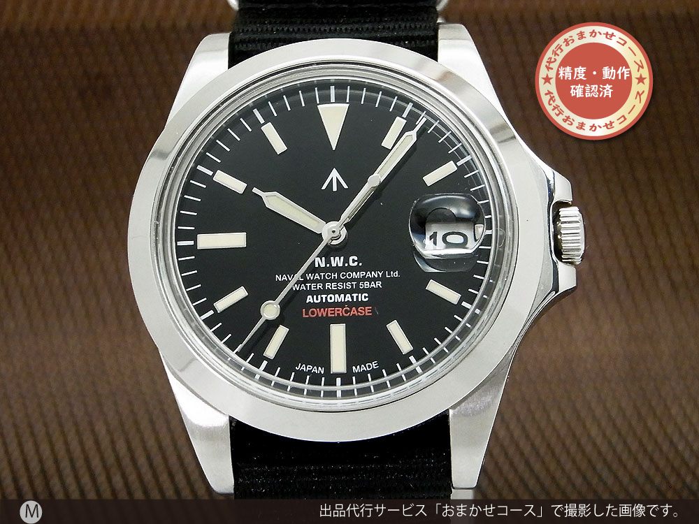 【美品】N.W.C NAVAL WATCH NH35-V0B0  自動巻き商品の状態動作品