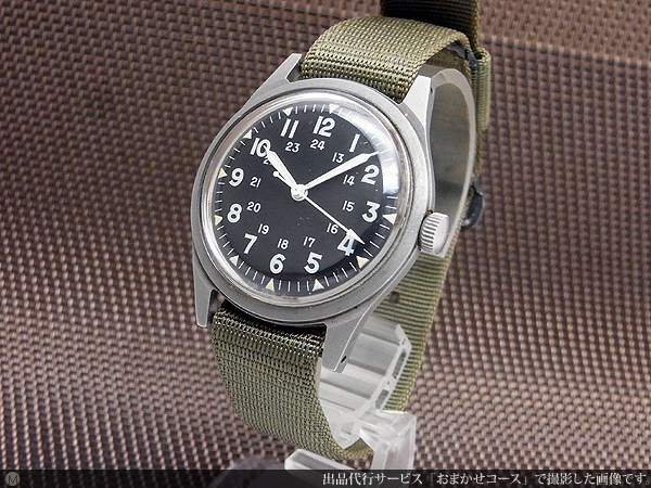 ベンラス アメリカ軍用時計 MIL-W-3818B SS ワンピースケース ベトナム戦争