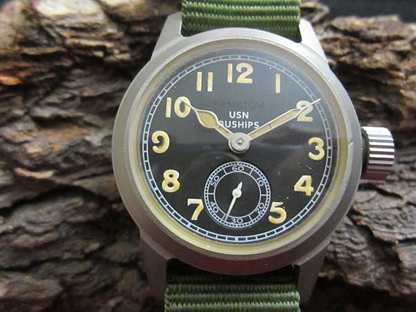 1940～50年代 ハミルトン 米国海軍艦艇局時計 未使用ケース入り