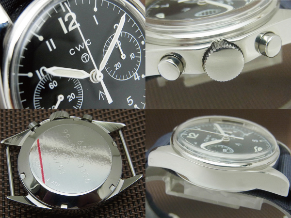 CWC 1970 リメイク メカニカル クロノグラフ Cal.7760 SS ブロードアロー 手巻き 復刻モデル BOX・ギャラ等付属 2018年OH済 修理規定付属 Cabot Watch Company remake mechanical chronograph [代行おまかせコース]