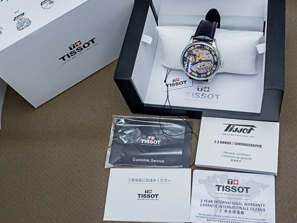 ティソ TISSOT T-CLASSIC シュマン・デ・トゥレル スケレッテ  手巻き フルスケルトン 並行輸入品 メンズモデル ボックス&ギャランティ付き