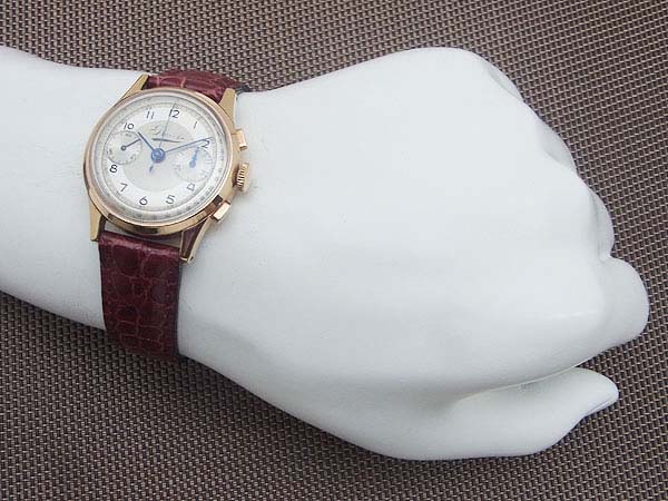 ボヴェ 2reg.クロノグラフ Cal.ランデロン51 ピンクゴールド金張り ヴィンテージクロノグラフ 手巻き Bovet Chronograph [代行おまかせコース]