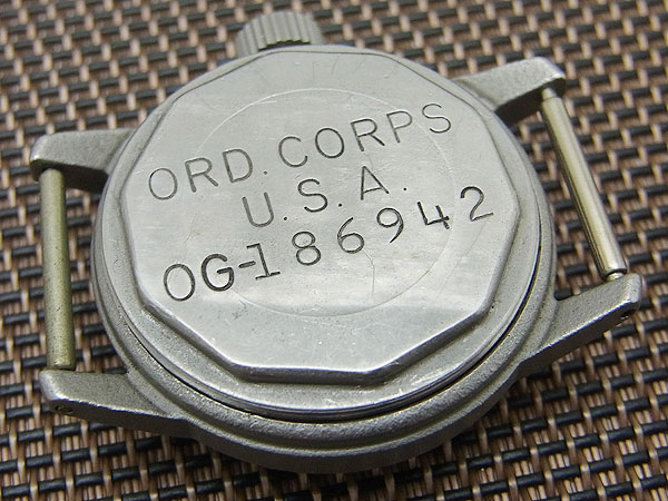 エルジン アメリカ軍用時計 Cal.554 SS 2重ケース 手巻き ミリタリーウォッ