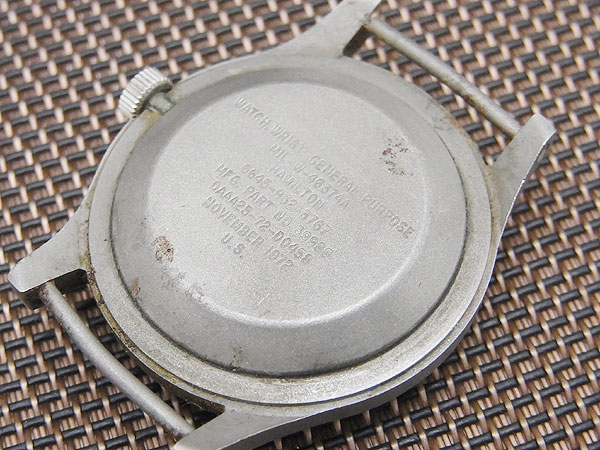 ハミルトン アメリカ軍用時計 MIL-W-46374A 米軍官給品 金属ワンピースケース USミリタリーウォッチ 手巻き HAMILTON MILITARY [代行おまかせコース]