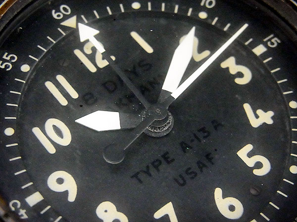 ワックマン 8デイズ タイプ A-13A クロノグラフ 手巻き 米軍コックピットクロック WAKMANN 8DAYS TYPE A-13A USAF Chronograph [代行おまかせコース]