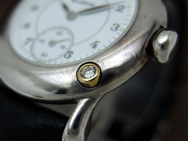 テクノス スモールセコンド Ref.178020.55 銀無垢 1Pガラス ホワイトダイヤル ベルト仕様 クオーツ TECHNOS SILVER 925 [代行おまかせコース]