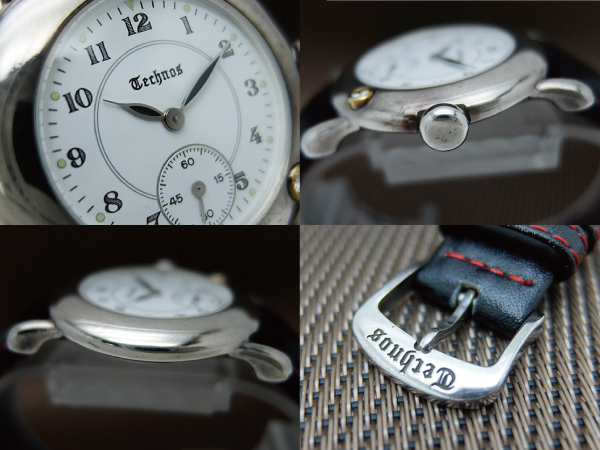 テクノス スモールセコンド Ref.178020.55 銀無垢 1Pガラス ホワイトダイヤル ベルト仕様 クオーツ TECHNOS SILVER 925 [代行おまかせコース]