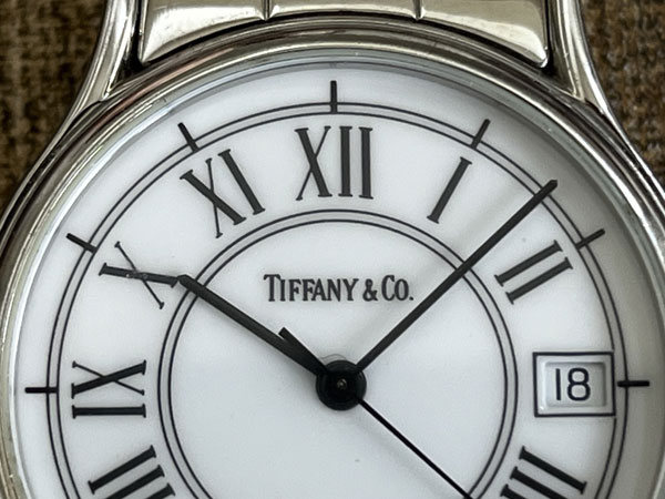 TIFFANY&Co ティファニー クラシックラウンド ローマン文字盤 クオーツ