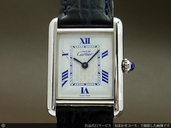 爆売り！ must de シルバー925 レディース QZ SM タンク Cartier 時計 