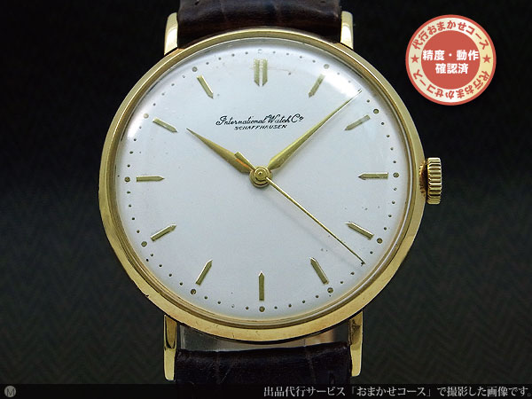 iwcオールドインター手巻きメンズcal.89稼働品、竜頭操作OK時計