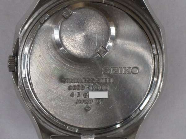 セイコー QT 3803-7080 38クオーツ カットガラス ダブルカレンダー SEIKO