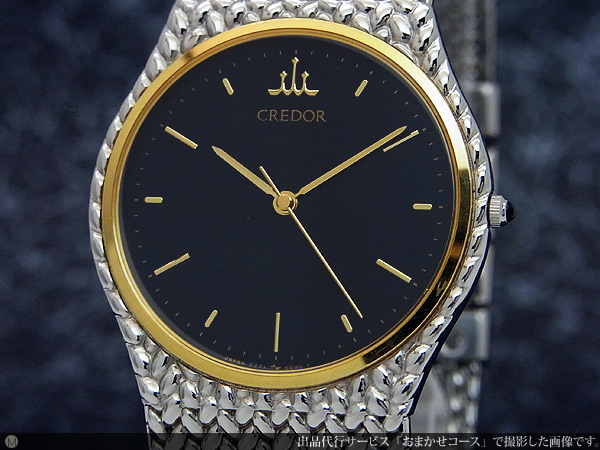 【超美品】クレドール　コンビ　7771-6050　ベゼル18Ｋ 　クオーツ 腕時計(アナログ) 輸入品販売