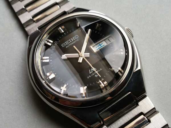 セイコー ロードマチック   LM ブルーグラデ文字盤 カットガラス　OH 美品腕時計(アナログ)