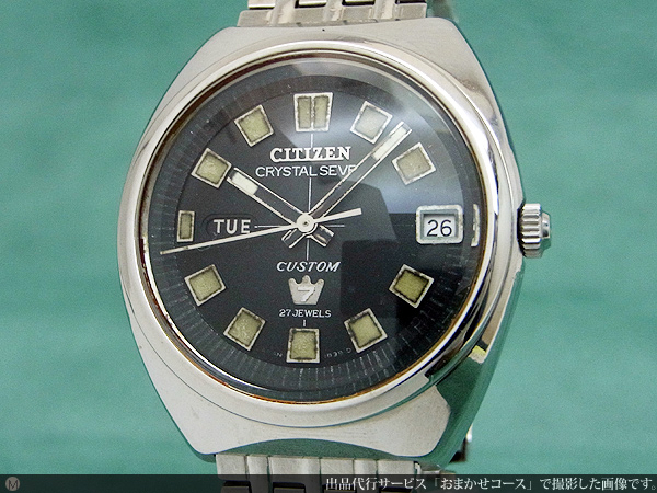 CITIZEN ◆◇０９９Ｔ【レトロ】レディ　シチズン　コスモスター　ブラックダイヤル　オートマチック腕時計（動品）◇◆