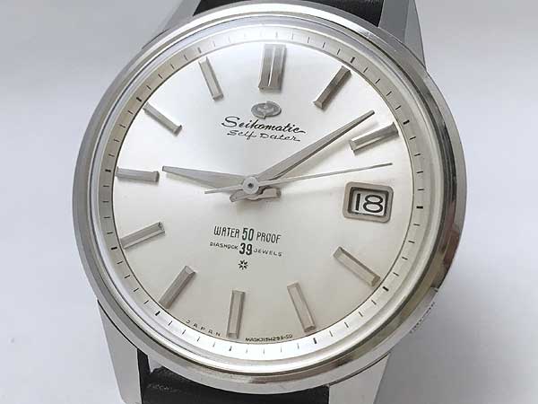 セイコー Seiko Seikomatic セイコーマチック セルフデータ 395 自動巻き 39石 6219 SD文字盤 J13060 王冠 イルカ