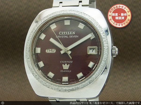 CITIZEN シチズン クリスタルセブン カスタム 3針 Day-Date - 通販