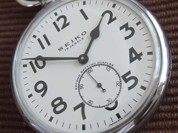 セイコー SEIKO セイコー標準時計 24型 懐中時計 手巻 9119-0030 美品 