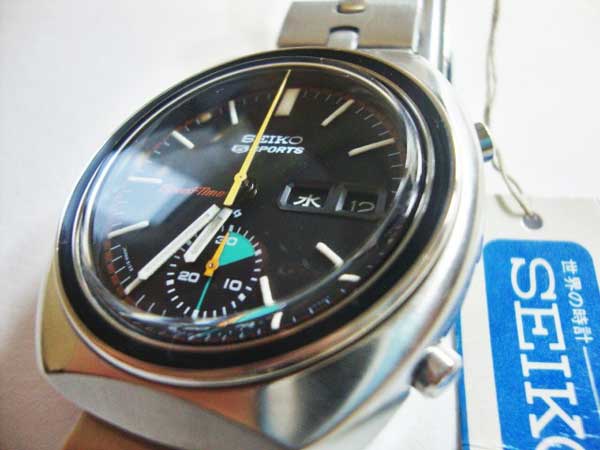 OH済　セイコー5スポーツスピードタイマー　6139-8002 自動巻時計時計