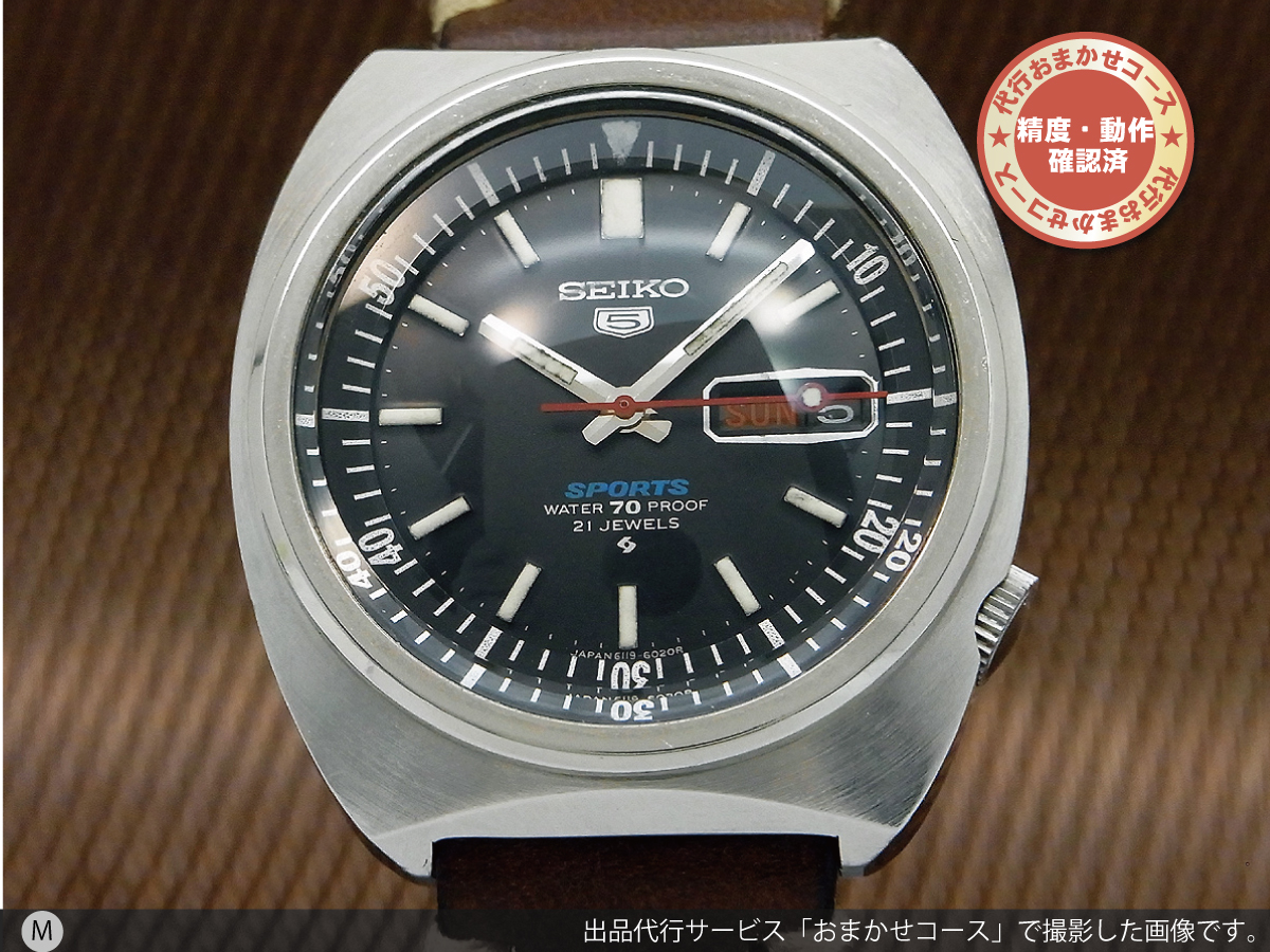 【即決】 SEIKO セイコー 5スポーツ 自動巻き 腕時計 6119画像を参考にしてください