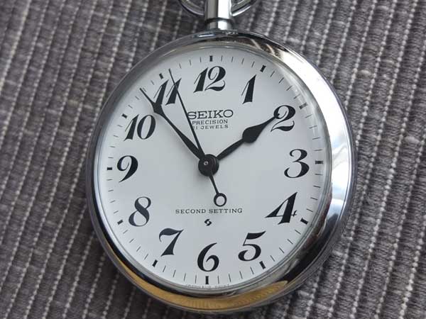 HOT人気セール 懐中時計　SEIKO 手巻き 鉄道時計　セイコー　懐中時計　稼働品 15APM-m38743506027