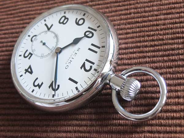 セイコー SEIKO SEIKOSHA 標準時計 24型 懐中時計 検定証書 箱付き 15石 手巻き 美品