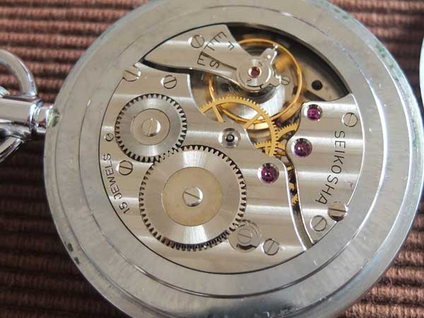 セイコー SEIKO SEIKOSHA 標準時計 24型 懐中時計 検定証書 箱付き 15石 手巻き 美品