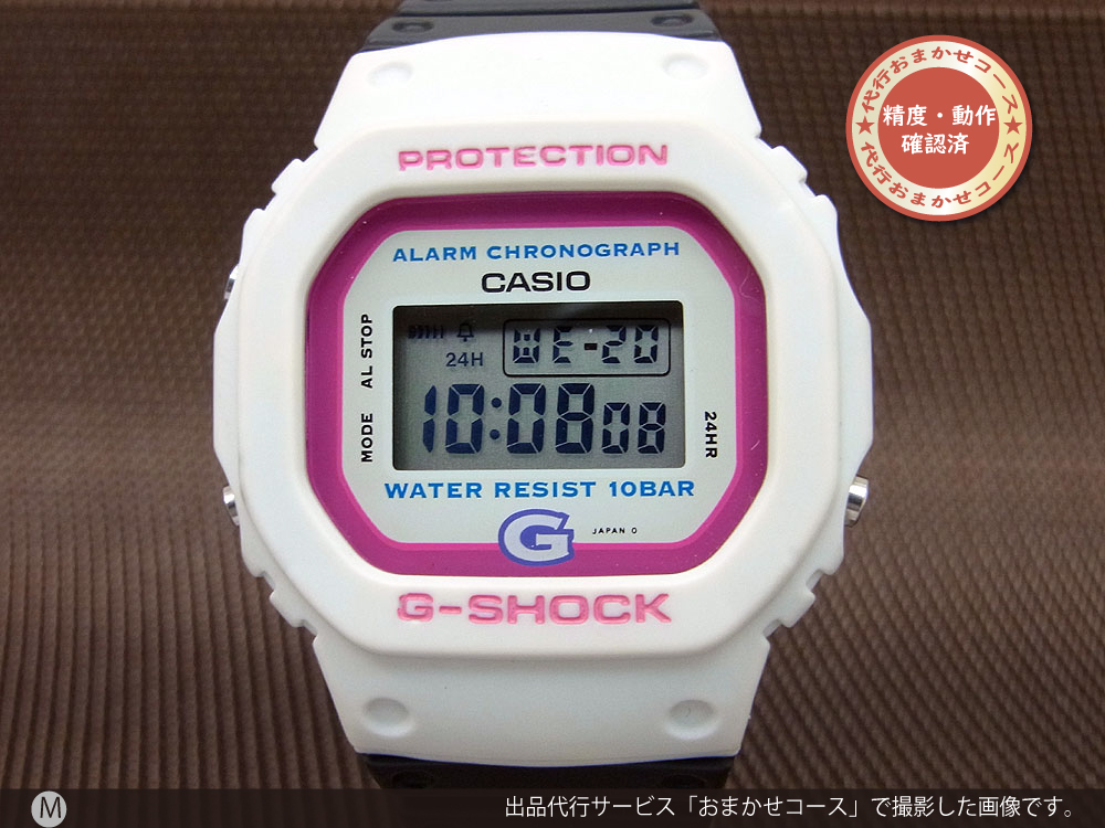 CASIO G-SHOCK BABY-G DW-520 初代モデル ホワイト×ピンク デジタルレトロ 男女兼用サイズ [代行おまかせコース]