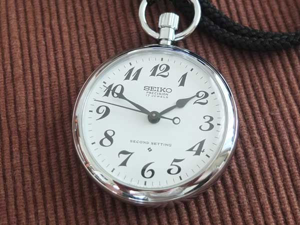 セイコー 鉄道時計 6310-0010 17石 セコンドセッティング 懐中時計 手