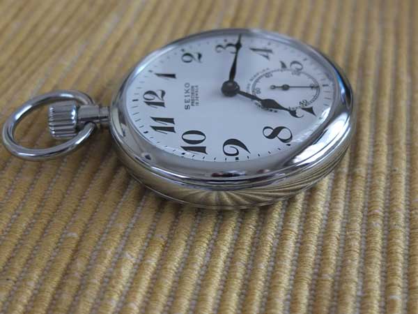 セイコー SEIKO 19セイコー 懐中時計 PRECISION 15石 秒規正付 未使用 